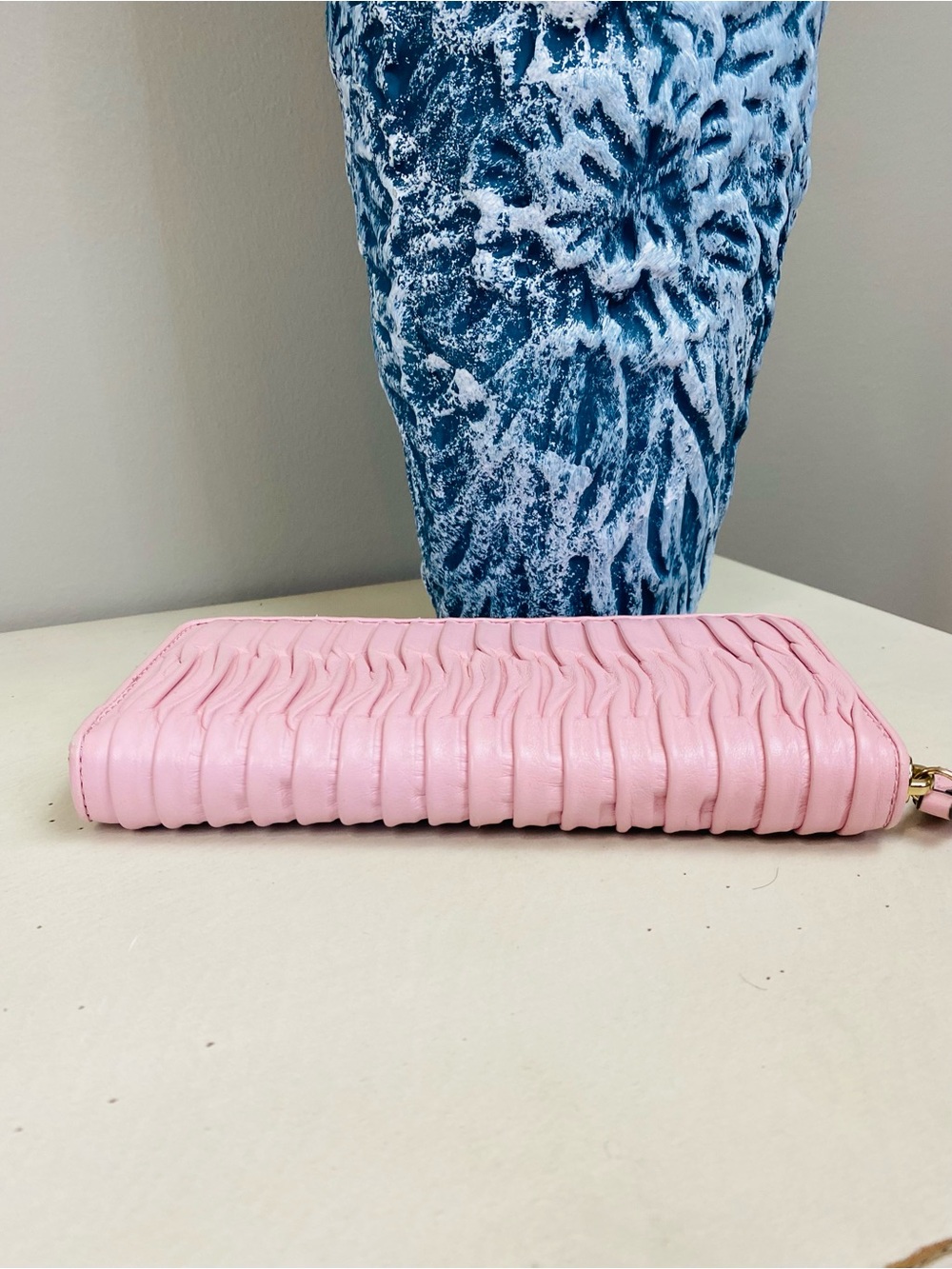 Coach Madison Pink Gathered All Leather Wallet - Picture 4 of 10